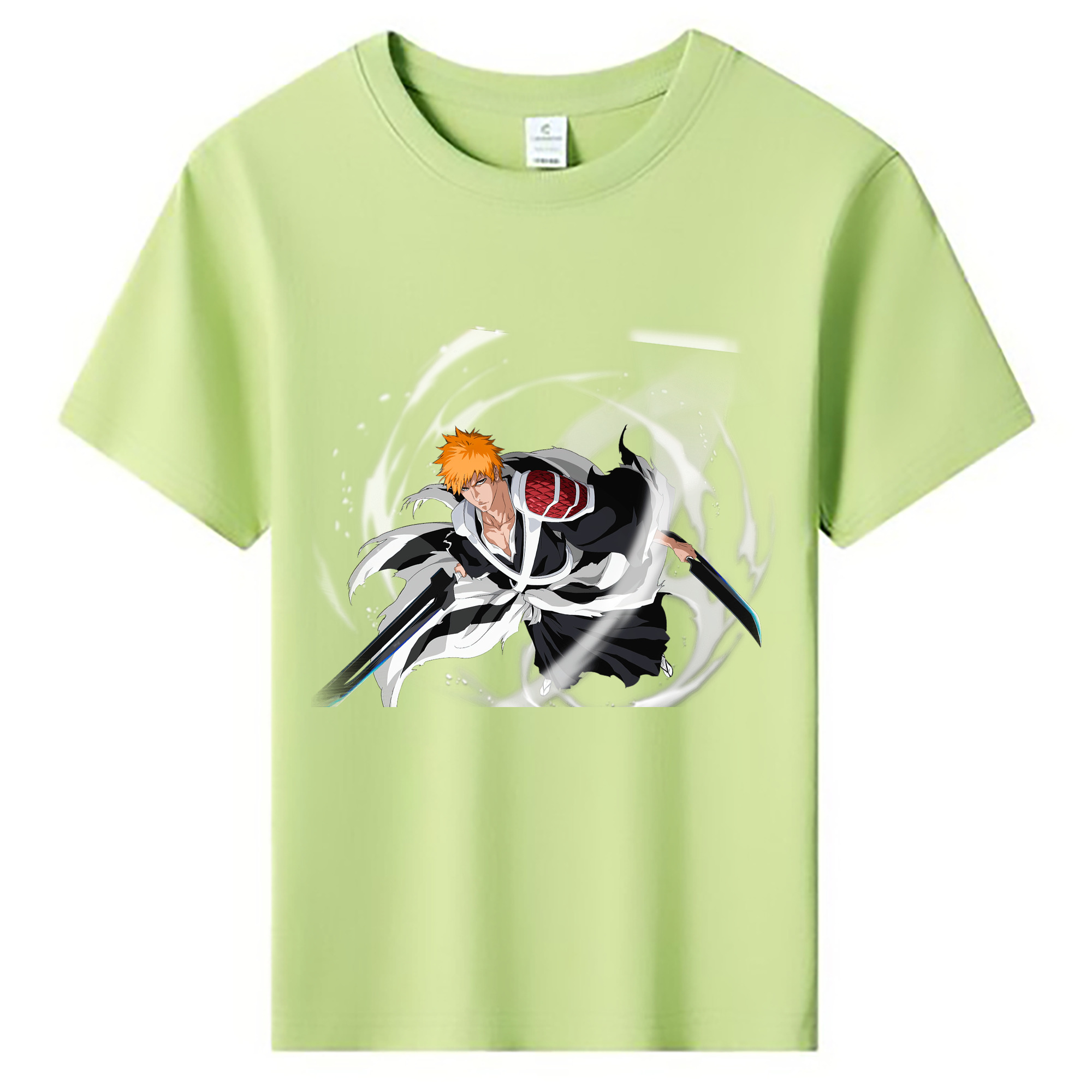 （画像用） ブリーチ 黒崎一護（くろさき いちご）BLEACH Kurosaki Ichigo 綿100％キッズTシャツ（フロントプリント）
